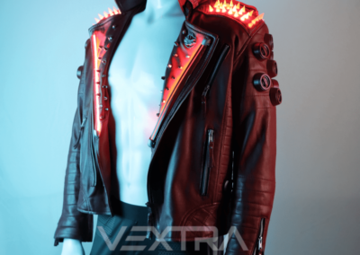 Cyber Rebel Red Emissive Jacket